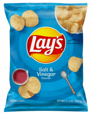 Lays Salt & Vinegar Potato Chips 2.25oz 24ct
